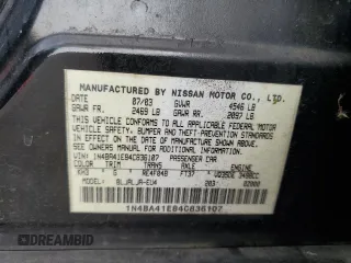 2004 Nissan Maxima SE с VIN 1N4BA41E84C836107, выставлен на аукционе Copart как лот 60526015 с пробегом 221 686 миль миль и Списание • Salvage title. История ставок и продаж доступна на DreamBid. Изображение 13.