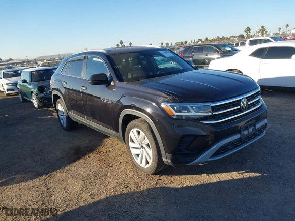 2021 Volkswagen Atlas Cross Sport 3.6L V6 SE w/Technology with VIN 1V2WE2CA2MC221789, listed as a IAAI auction lot 41308009 with 53,627 mi miles. Bid and sale history available at carsss.com. Image 1.
