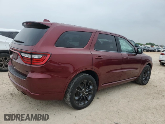 2022 Dodge Durango GT Plus with VIN 1C4RDHDG4NC198749, listed as a Copart auction lot 51352165 with 33,340 mi miles and Clean title. Bid and sale history available at DreamBid. Image 3.