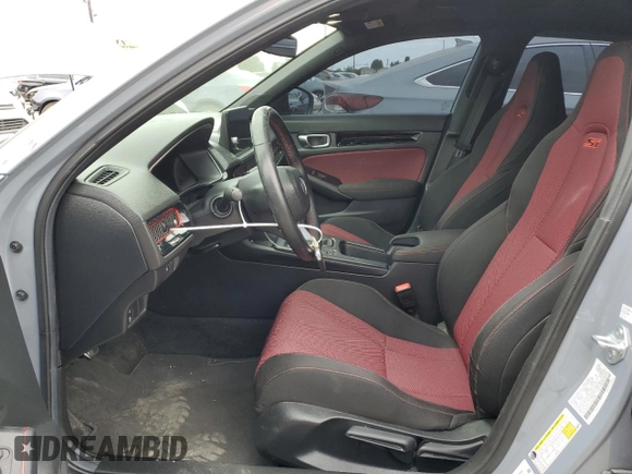 2024 Honda Civic Si with VIN 2HGFE1E57RH473667, listed as a Copart auction lot 53494905 with 12,576 mi miles and Salvage title. Bid and sale history available at DreamBid. Image 7.