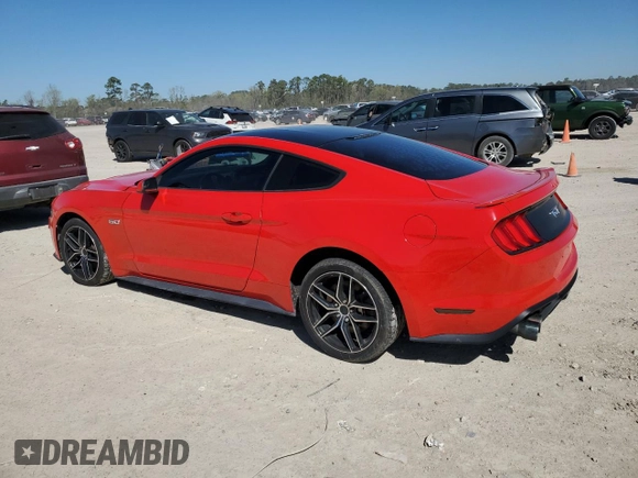 2018 Ford Mustang GT with VIN 1FA6P8CFXJ5178562, listed as a Copart auction lot 49602375 with 94,076 mi miles and Salvage Title. Bid and sale history available at DreamBid. Image 2.