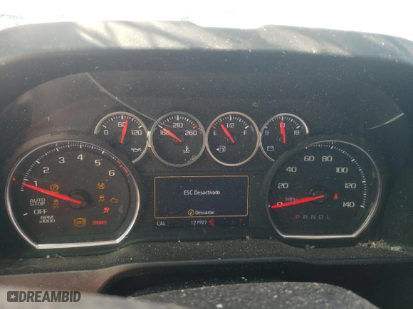 2019 Chevrolet Silverado 1500 LT with VIN 1GCPWCED8KZ129256, listed as a Copart auction lot 47818285 with 127,907 mi miles and Salvage Title. Bid and sale history available at carsss.com. Image 9.