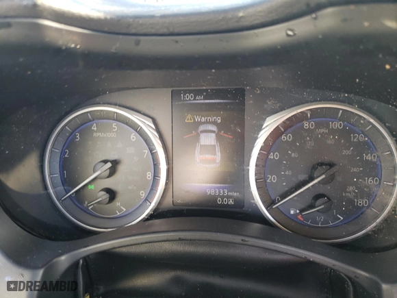 2018 Infiniti Q60 3.0t LUXE with VIN JN1EV7EL0JM392610, listed as a Copart auction lot 42550695 with 98,333 mi miles and Salvage Title. Bid and sale history available at carsss.com. Image 9.