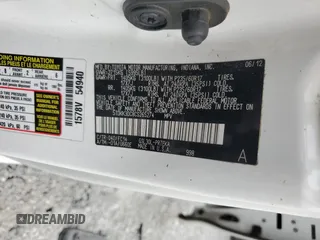 2012 Toyota Sienna LE AAS with VIN 5TDKK3DC8CS265274, listed as a Copart auction lot 54058245 with 175,063 mi miles and Salvage title. Bid and sale history available at DreamBid. Image 13.
