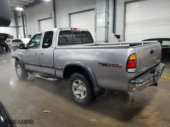 2002 Toyota Tundra SR5 with VIN 5TBBT44162S289386, listed as a Copart auction lot 45793015 with 128,659 mi miles and Salvage Title. Bid and sale history available at carsss.com. Image 2.