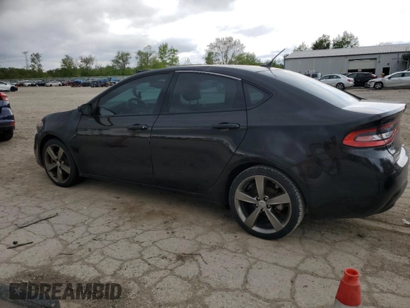 2015 Dodge Dart GT with VIN 1C3CDFEB0FD278420, listed as a Copart auction lot 55851335 with 178,235 mi miles and Clean Title. Bid and sale history available at carsss.com. Image 2.