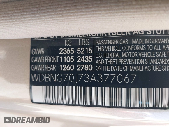 2003 Mercedes-Benz S-Class 4.3L with VIN WDBNG70J73A377067, listed as a IAAI auction lot 42137032 with 122,938 mi miles. Bid and sale history available at carsss.com. Image 9.