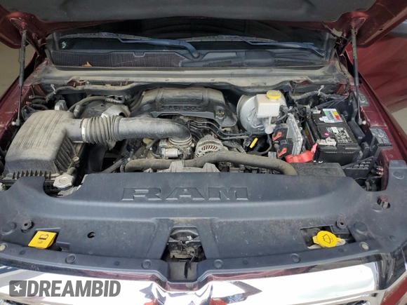 2019 Ram 1500 Big Horn with VIN 1C6SRFBT9KN915709, listed as a Copart auction lot 54867195 with 92,827 mi miles and Salvage title. Bid and sale history available at DreamBid. Image 11.