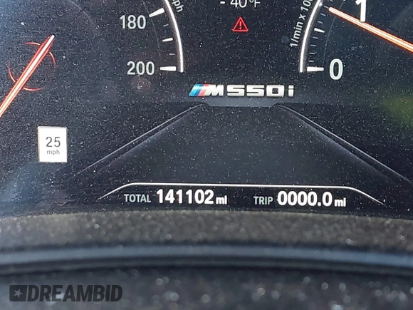 2018 BMW 5 Series M550i xDrive with VIN WBAJB9C55JB286747, listed as a IAAI auction lot 42583106 with 141,102 mi miles and . Bid and sale history available at DreamBid. Image 15.
