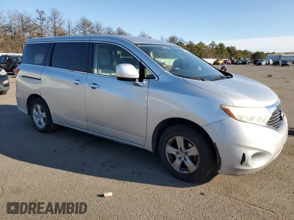 2014 Nissan Quest S with VIN JN8AE2KP8E9100270, listed as a Copart auction lot 48731605 with 205,624 mi miles and Salvage Title. Bid and sale history available at DreamBid. Image 4.