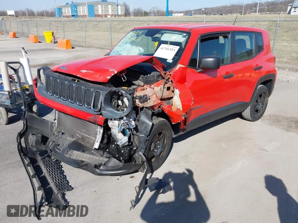 2017 Jeep Renegade Sport with VIN ZACCJBABXHPG35979, listed as a IAAI auction lot 41781553 with 71,265 mi miles and . Bid and sale history available at carsss.com. Image 17.