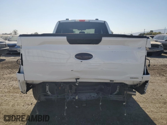 2022 Ford F-150 XL with VIN 1FTEX1EP3NKF25594, listed as a Copart auction lot 72258814 with 61,186 mi miles and Salvage title. Bid and sale history available at DreamBid. Image 6.