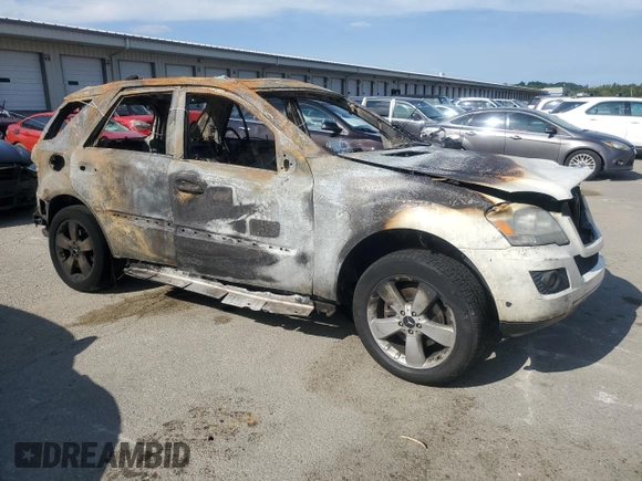 2009 Mercedes-Benz M 3.5L with VIN 4JGBB56EX9A527842, listed as a Copart auction lot 76036474 with Not Provided miles and Non Repairable. Bid and sale history available at carsss.com. Image 4.