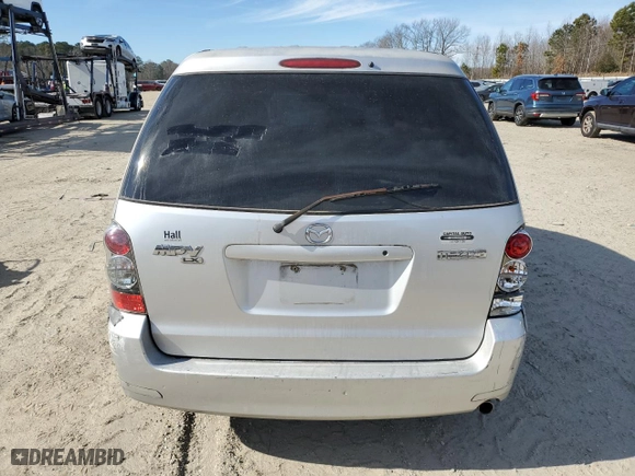 2004 Mazda MPV LX with VIN JM3LW28AX40523401, listed as a Copart auction lot 41794965 with 217,977 mi miles and Salvage Title. Bid and sale history available at carsss.com. Image 6.