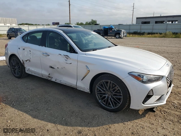 2019 Genesis G70 2.0T Advanced with VIN KMTG44LA3KU038205, listed as a Copart auction lot 67048804 with 75,304 mi miles and Non Repairable. Bid and sale history available at carsss.com. Image 4.