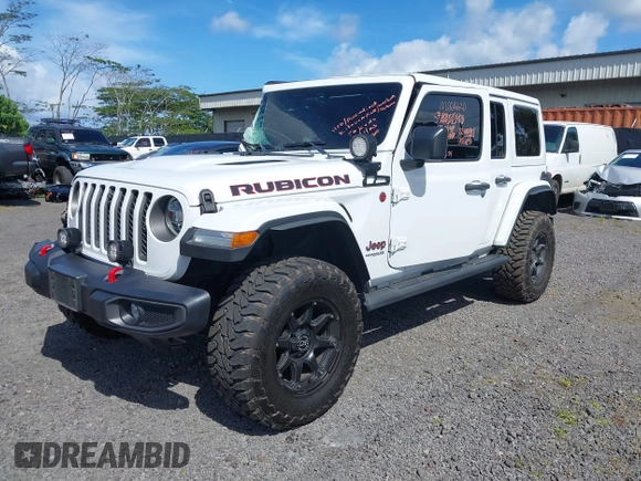 2022 Jeep Wrangler Unlimited Rubicon with VIN 1C4HJXFG8NW130156, listed as a IAAI auction lot 42004630 with 129,313 mi miles and . Bid and sale history available at DreamBid. Image 19.