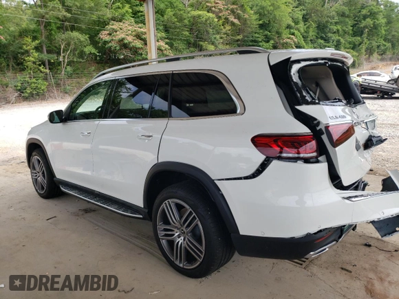 2022 Mercedes-Benz GLS 450 with VIN 4JGFF5KEXNA801997, listed as a Copart auction lot 57117054 with 11,621 mi miles and . Bid and sale history available at DreamBid. Image 2.