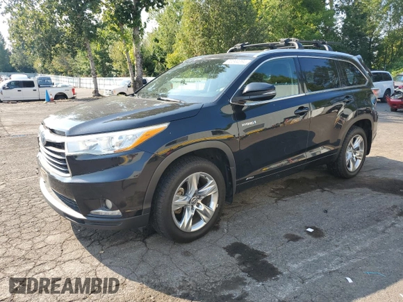 2016 Toyota Highlander Hybrid Limited with VIN 5TDDCRFH2GS020638, listed as a Copart auction lot 70344394 with 161,764 mi miles and Salvage Title. Bid and sale history available at carsss.com. Image 1.