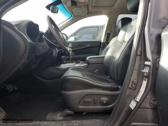 2013 Infiniti JX35 with VIN 5N1AL0MM9DC349778, listed as a Copart auction lot 44654805 with 153,273 mi miles and Salvage Title. Bid and sale history available at carsss.com. Image 7.