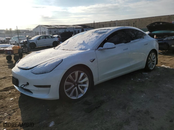 2020 Tesla Model 3 Standard Range Plus with VIN 5YJ3E1EA8LF783869, listed as a Copart auction lot 88313775 with 84,967 mi miles and Salvage Title. Bid and sale history available at carsss.com. Image 1.