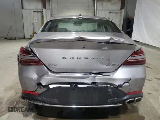 2023 Genesis G70 2.0T with VIN KMTG34TA6PU127017, listed as a Copart auction lot 77457834 with 28,324 mi miles and Clean Title. Bid and sale history available at DreamBid. Image 6.