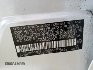 2021 Lexus IS 300 with VIN JTHCA1D22M5111409, listed as a Copart auction lot 60560445 with 21,589 mi miles and Non repairable. Bid and sale history available at DreamBid. Image 13.