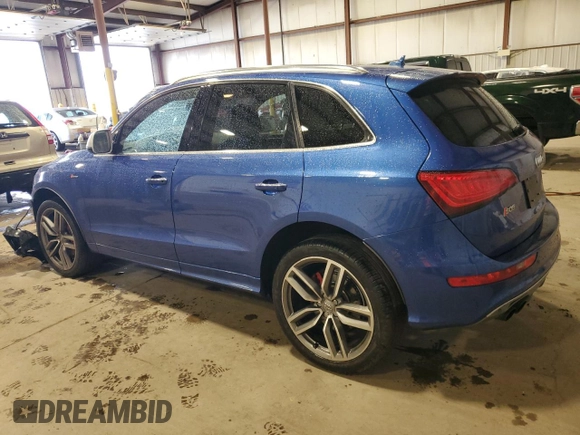 2016 Audi SQ5 Premium Plus with VIN WA1CCAFPXGA060901, listed as a Copart auction lot 58714495 with 64,021 mi miles and Salvage title. Bid and sale history available at DreamBid. Image 2.