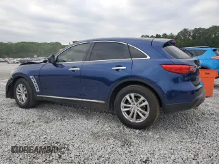 2016 Infiniti QX70 with VIN JN8CS1MU0GM671928, listed as a Copart auction lot 54887775 with 163,054 mi miles and Salvage title. Bid and sale history available at DreamBid. Image 2.
