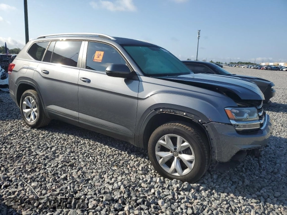 2018 Volkswagen Atlas S with VIN 1V2AP2CA6JC596049, listed as a Copart auction lot 55740605 with 73,298 mi miles and Non repairable. Bid and sale history available at DreamBid. Image 4.