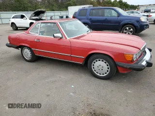 1989 Mercedes-Benz 560 SL with VIN WDBBA48D5KA103768, listed as a Copart auction lot 71965504 with 93,239 mi miles and Salvage Title. Bid and sale history available at DreamBid. Image 4.