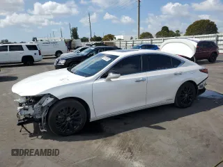 2021 Lexus ES with VIN 58ADA1C14MU004967, listed as a Copart auction lot 50741285 with 109,715 mi miles and Non Repairable. Bid and sale history available at carsss.com. Image 1.