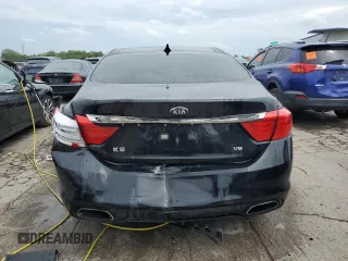2015 Kia K900 Luxury with VIN KNALW4D40F6021515, listed as a Copart auction lot 67156124 with 99,001 mi miles and Salvage Title. Bid and sale history available at carsss.com. Image 6.