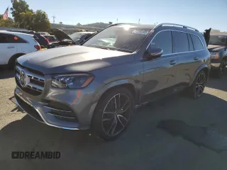 2023 Mercedes-Benz GLS with VIN 4JGFF5KEXPA876749, listed as a Copart auction lot 72206203 with 13,654 mi miles. Bid and sale history available at carsss.com. Image 1.