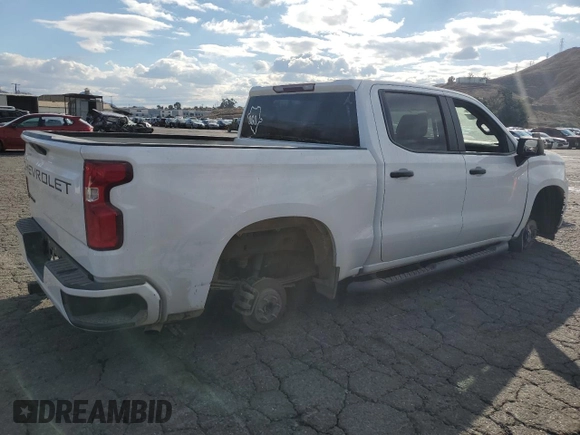 2021 Chevrolet Silverado 1500 Custom with VIN 3GCPWBEK2MG473922, listed as a Copart auction lot 42142875 with Not Provided miles and Salvage Title. Bid and sale history available at DreamBid. Image 3.