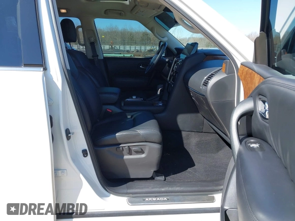 2022 Nissan Armada SL with VIN JN8AY2BC6N9162660, listed as a IAAI auction lot 41651101 with 35,726 mi miles. Bid and sale history available at carsss.com. Image 5.