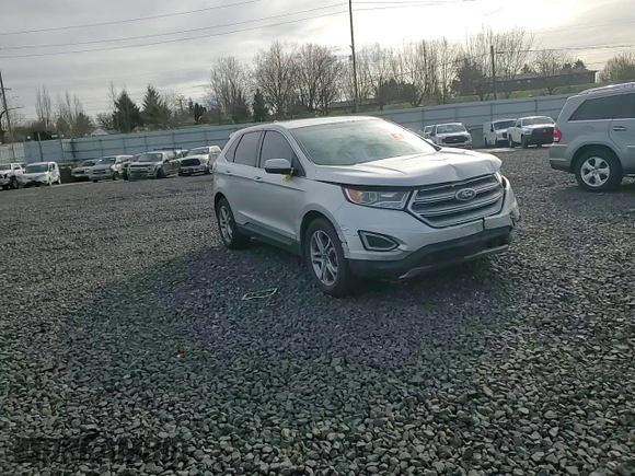 2016 Ford Edge Titanium with VIN 2FMPK4K92GBB06627, listed as a Copart auction lot 47060955 with 161,395 mi miles and Salvage Title. Bid and sale history available at carsss.com. Image 12.