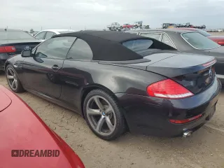 2008 BMW 6 Series 650i with VIN WBAEB53548CX61755, listed as a Copart auction lot 75056964 with 0 mi miles and Salvage Title. Bid and sale history available at carsss.com. Image 2.