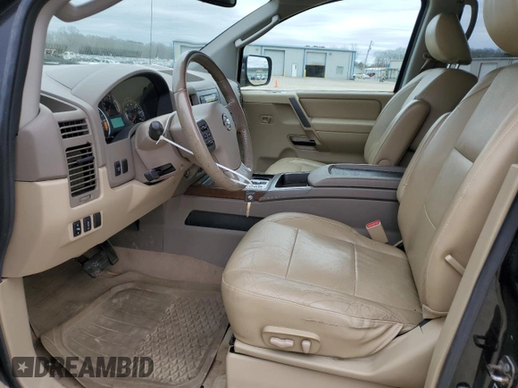 2010 Nissan Titan SE with VIN 1N6BA0ED1AN300083, listed as a Copart auction lot 44336155 with 204,382 mi miles and Salvage Title. Bid and sale history available at DreamBid. Image 7.
