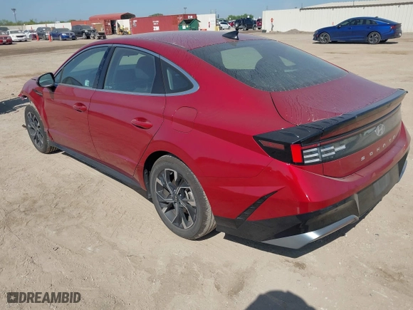 2024 Hyundai Sonata SEL with VIN KMHL64JA8RA369489, listed as a IAAI auction lot 42018317 with 25,772 mi miles. Bid and sale history available at carsss.com. Image 3.