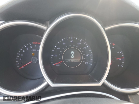 2015 Kia Optima LX with VIN KNAGM4A77F5604983, listed as a Copart auction lot 62608095 with 187,209 mi miles and Clean title. Bid and sale history available at DreamBid. Image 9.