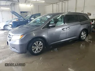 2014 Honda Odyssey EX z VIN 5FNRL5H41EB015442, wystawiony jako Copart lot #58902935 z przebiegiem 112 342 mil mil oraz Szkoda całkowita • Salvage title. Historia ofert i sprzedaży dostępna na DreamBid. Obrazek 1.