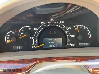2006 Mercedes-Benz S-Class 5.0L with VIN WDBNG75J06A483468, listed as a Copart auction lot 74418814 with 36,623 mi miles and Salvage Title. Bid and sale history available at carsss.com. Image 9.