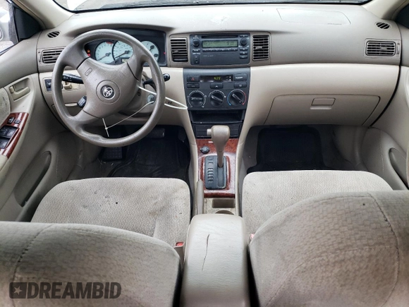 2003 Toyota Corolla CE with VIN 2T1BR32EX3C002101, listed as a Copart auction lot 51678735 with 168,201 mi miles and Salvage Title. Bid and sale history available at DreamBid. Image 8.
