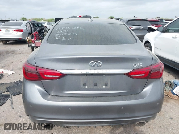 2021 Infiniti Q50 Luxe with VIN JN1EV7BP6MM702593, listed as a IAAI auction lot 41945690 with 53,083 mi miles and . Bid and sale history available at DreamBid. Image 17.