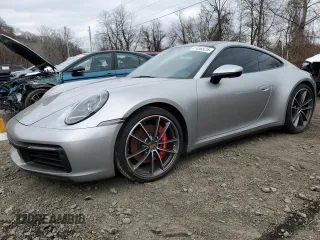 2021 Porsche 911 Carrera S with VIN WP0AB2A9XMS221638, listed as a Copart auction lot 41456525 with 0 mi miles and Salvage Title. Bid and sale history available at carsss.com. Image 1.