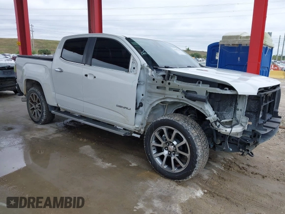 2018 GMC Canyon 4WD Denali with VIN 1GTP6EE16J1171424, listed as a IAAI auction lot 41397106 with 105,922 mi miles. Bid and sale history available at carsss.com. Image 1.