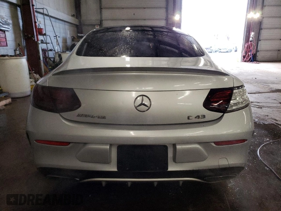 2017 Mercedes-Benz C 43 AMG with VIN WDDWJ6EB9HF573577, listed as a Copart auction lot 42295675 with 84,174 mi miles and Salvage Title. Bid and sale history available at carsss.com. Image 6.
