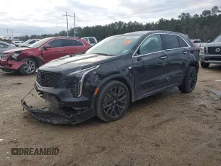 2023 Cadillac XT4 FWD Luxury with VIN 1GYAZAR45PF218684, listed as a Copart auction lot 46483515 with 74,920 mi miles and Salvage Title. Bid and sale history available at carsss.com. Image 1.
