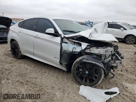 2016 BMW X6 xDrive50i z VIN 5UXKU6C50G0R34434, wystawiony jako Copart lot #44706075 z przebiegiem Nie podano mil oraz Szkoda całkowita • Salvage title. Historia ofert i sprzedaży dostępna na DreamBid. Obrazek 4.