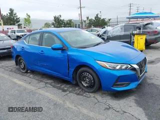 2022 Nissan Sentra SV with VIN 3N1AB8CV5NY268515, listed as a IAAI auction lot 41896670 with 12,396 mi miles and . Bid and sale history available at DreamBid. Image 1.